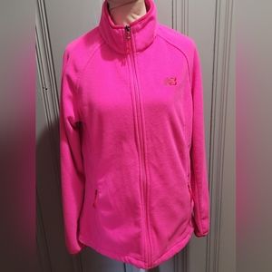 New Balance Women's Fleece Active Performance Zip-Up Jacket Pink Size Medium